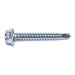 #8-18 x 1-1/4" Zinc Plated Steel Hex Washer Head Self-Drilling Screws