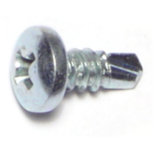 #10-16 x 1/2" Zinc Plated Steel Phillips Pan Head Self-Drilling Screws