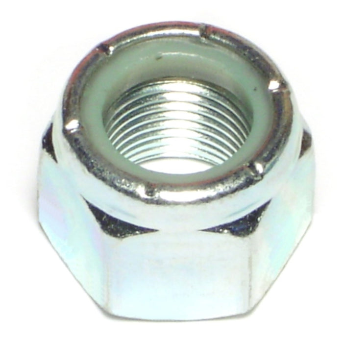 5/8"-18 Zinc Plated Grade 2 Steel Fine Thread Nylon Insert Lock Nuts