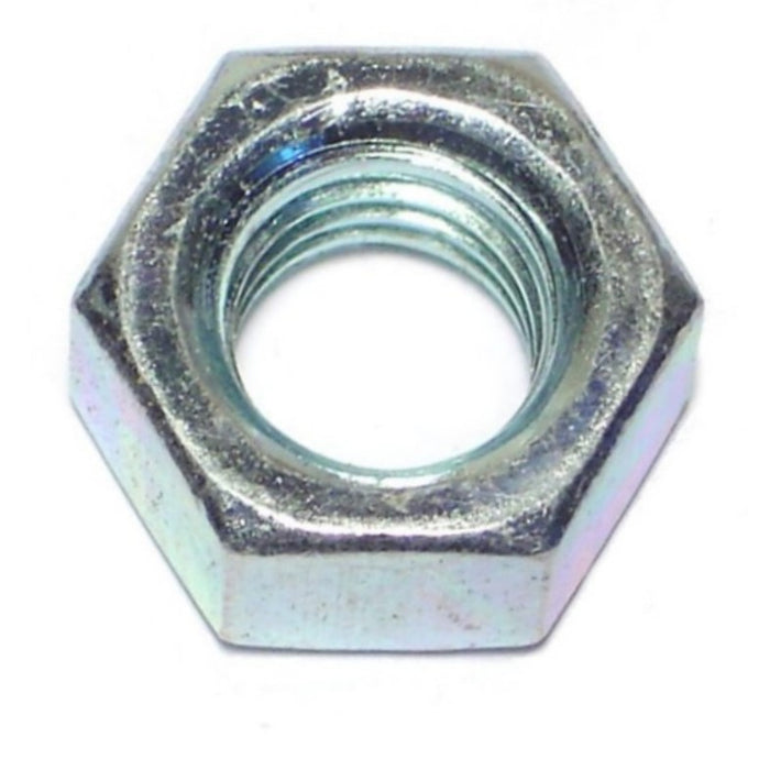 7/16"-14 Zinc Plated Grade 2 Steel Coarse Thread Finished Hex Nuts