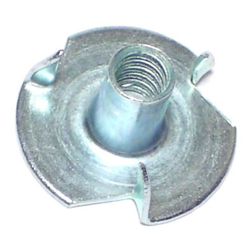 #6-32 Zinc Plated Steel Coarse Thread Pronged Tee Nuts