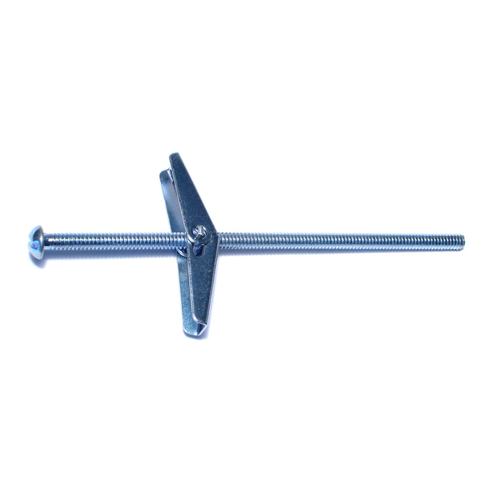 3/16" x 5" Zinc Plated Steel Slotted Round Head Toggle Bolts