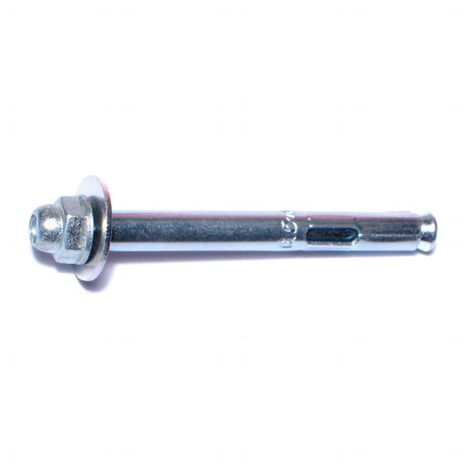 1/4" x 2-1/4" Zinc Plated Steel Acorn Nut Sleeve Anchors