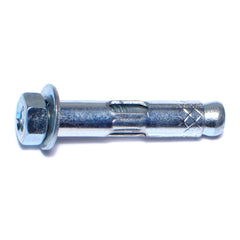 5/16" x 1-1/2" Zinc Plated Steel Hex Nut Sleeve Anchors