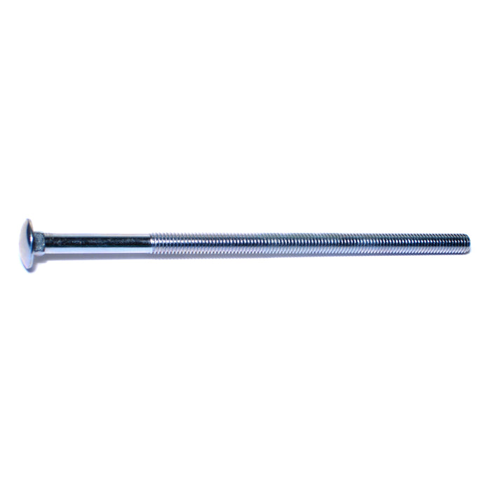 3/8"-16 x 8" Zinc Plated Grade 2 / A307 Steel Coarse Thread Carriage Bolts