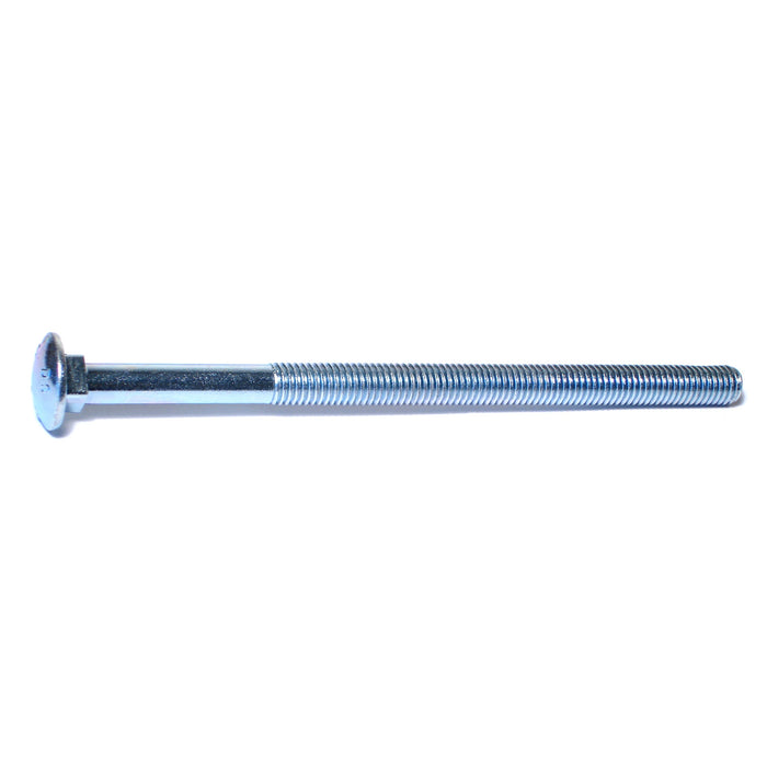 1/2"-13 x 8-1/2" Zinc Plated Grade 2 / A307 Steel Coarse Thread Carriage Bolts