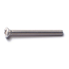 #6-32 x 1-1/2" 18-8 Stainless Steel Coarse Thread Phillips Oval Head Machine Screws