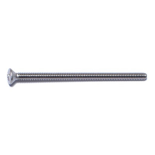 #6-32 x 2-1/2" 18-8 Stainless Steel Coarse Thread Phillips Oval Head Machine Screws