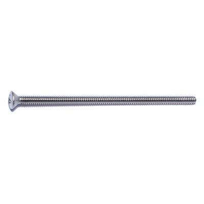 #6-32 x 3" 18-8 Stainless Steel Coarse Thread Phillips Oval Head Machine Screws