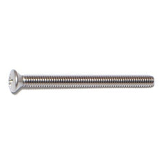 #8-32 x 2" 18-8 Stainless Steel Coarse Thread Phillips Oval Head Machine Screws