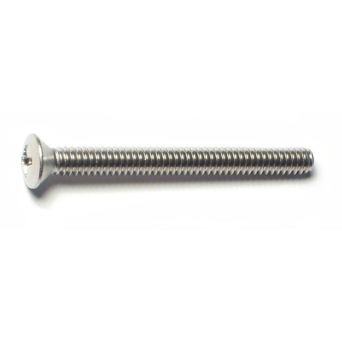 #10-24 x 2" 18-8 Stainless Steel Coarse Thread Phillips Oval Head Machine Screws