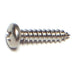 #4 x 1/2" 18-8 Stainless Steel Phillips Pan Head Sheet Metal Screws