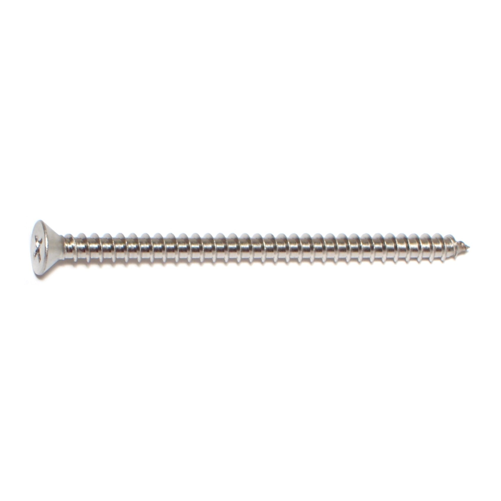 #10 x 3" 18-8 Stainless Steel Phillips Flat Head Sheet Metal Screws
