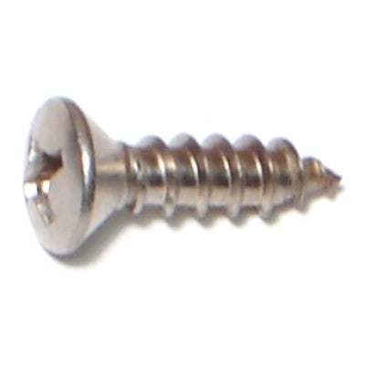 #8 x 5/8" 18-8 Stainless Steel Phillips Oval Head Sheet Metal Screws