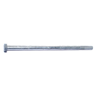 1/4"-20 x 5-1/2" Hot Dip Galvanized Steel Coarse Thread Hex Cap Screws