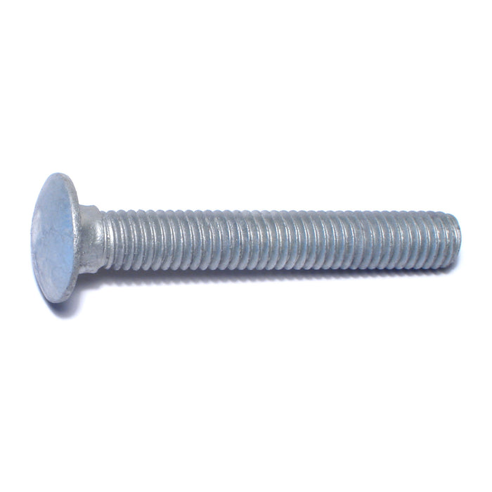 3/8"-16 x 2-1/2" Hot Dip Galvanized Grade 2 / A307 Steel Coarse Thread Carriage Bolts