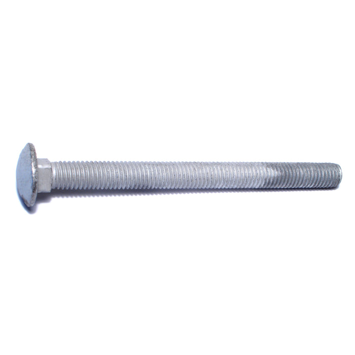 1/2"-13 x 6" Hot Dip Galvanized Grade 2 / A307 Steel Coarse Thread Carriage Bolts