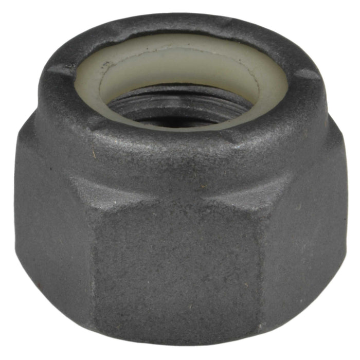 1/2"-13 Black Phosphate Grade 2 Steel Coarse Thread Nylon Insert Lock Nuts