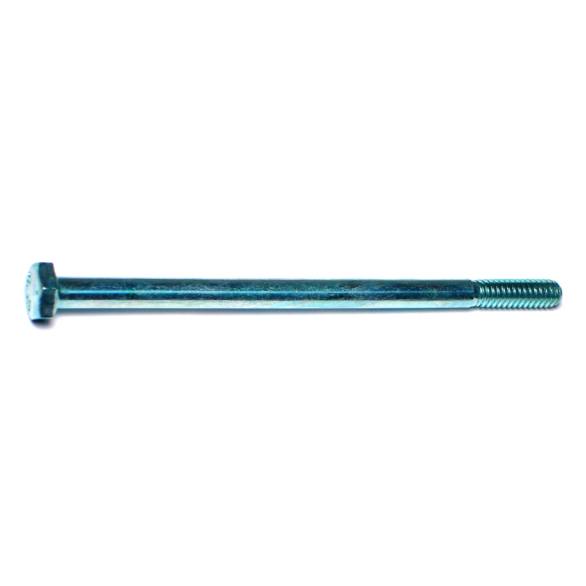 1/4"-20 x 4-1/2" Green Rinsed Zinc Plated Grade 5 Steel Coarse Thread Hex Cap Screws