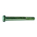 5/16"-18 x 3" Green Rinsed Zinc Plated Grade 5 Steel Coarse Thread Hex Cap Screws