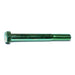 3/8"-16 x 3-1/2" Green Rinsed Zinc Plated Grade 5 Steel Coarse Thread Hex Cap Screws