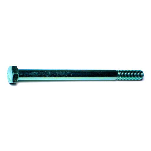 3/8"-16 x 5" Green Rinsed Zinc Plated Grade 5 Steel Coarse Thread Hex Cap Screws