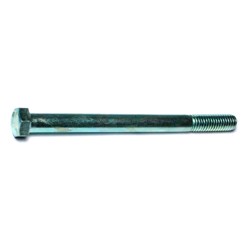 7/16"-14 x 5-1/2" Green Rinsed Zinc Plated Grade 5 Steel Coarse Thread Hex Cap Screws