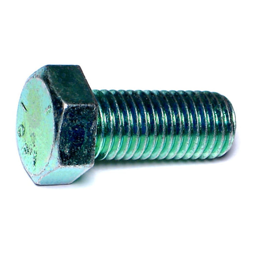 3/4"-10 x 1-3/4" Green Rinsed Zinc Plated Grade 5 Steel Coarse Thread Hex Cap Screws