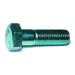 7/8"-9 x 3" Green Rinsed Zinc Plated Grade 5 Steel Coarse Thread Hex Cap Screws