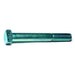 7/8"-9 x 7" Green Rinsed Zinc Plated Grade 5 Steel Coarse Thread Hex Cap Screws