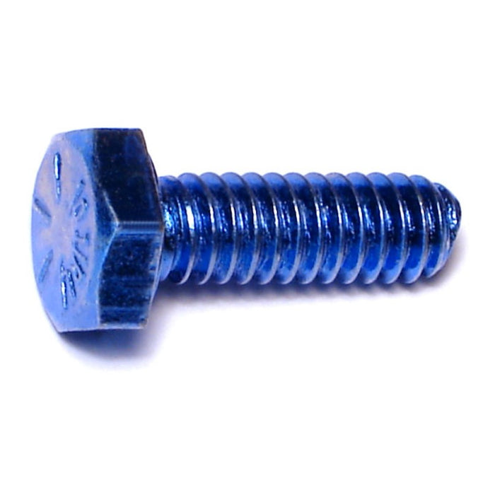 1/4"-20 x 3/4" Blue Rinsed Grade 8 Steel Coarse Thread Hex Cap Screws (351 pcs.)