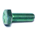 1/4"-28 x 3/4" Green Rinsed Zinc Plated Grade 5 Steel Fine Thread Hex Cap Screws