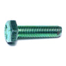 1/4"-28 x 1" Green Rinsed Zinc Plated Grade 5 Steel Fine Thread Hex Cap Screws