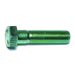 3/8"-24 x 1-1/2" Green Rinsed Zinc Plated Grade 5 Steel Fine Thread Hex Cap Screws