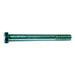 3/8"-24 x 4" Green Rinsed Zinc Plated Grade 5 Steel Fine Thread Hex Cap Screws