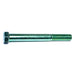 7/16"-20 x 4" Green Rinsed Zinc Plated Grade 5 Steel Fine Thread Hex Cap Screws