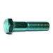 3/8"-16 x 1-3/4" Green Rinsed Zinc Plated Grade 5 Steel Coarse Thread Hex Cap Screws