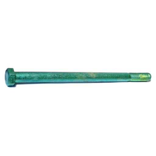 3/4"-10 x 12" Green Rinsed Zinc Plated Grade 5 Steel Coarse Thread Hex Cap Screws
