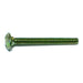 1/4"-20 x 2-1/2" Green Rinsed Zinc Plated Grade 5 Steel Coarse Thread Carriage Bolts