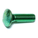 5/16"-18 x 1-1/2" Green Rinsed Zinc Plated Grade 5 Steel Coarse Thread Carriage Bolts