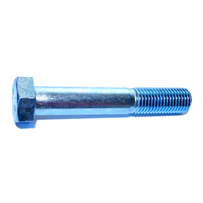 1"-8 x 6" Blue Rinsed Grade 8 Steel Coarse Thread Hex Cap Screws