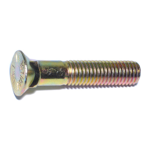 1/2"-13 x 2-1/2" Zinc Plated Grade 8 Steel Coarse Thread Repair Head Plow Bolts