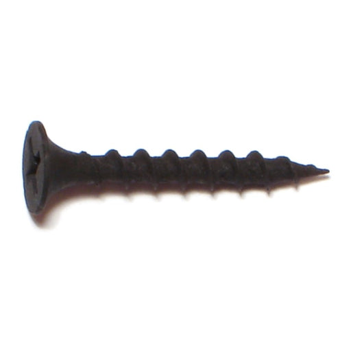 #6 x 1-1/8" Black Phosphate Steel Coarse Thread Phillips Bugle Head Drywall Screws
