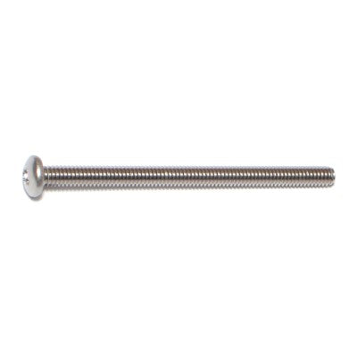 #8-32 x 2-1/2" 18-8 Stainless Steel Coarse Thread Phillips Pan Head Machine Screws
