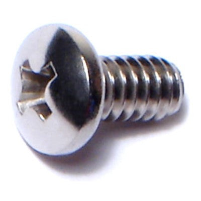 #10-24 x 3/8" 18-8 Stainless Steel Coarse Thread Phillips Pan Head Machine Screws