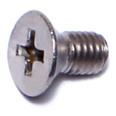 #10-32 x 3/8" 18-8 Stainless Steel Fine Thread Phillips Flat Head Machine Screws