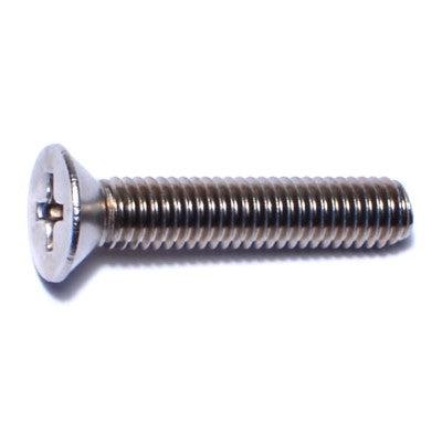 #10-32 x 1" 18-8 Stainless Steel Fine Thread Phillips Flat Head Machine Screws