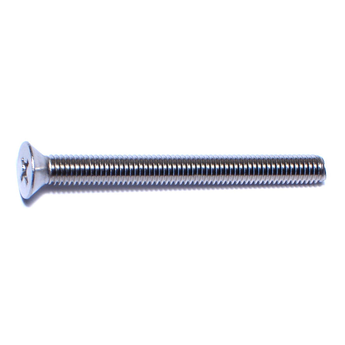 #10-32 x 2" 18-8 Stainless Steel Fine Thread Phillips Flat Head Machine Screws