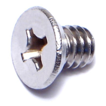 1/4"-20 x 3/8" 18-8 Stainless Steel Coarse Thread Phillips Flat Head Machine Screws
