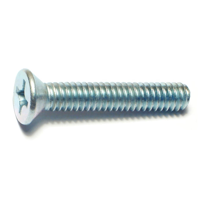 1/4"-20 x 1-1/2" Zinc Plated Steel Coarse Thread Phillips Flat Head Machine Screws